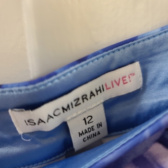 Isaac Mizrahi Live floral pleated skirt, sz 12 - Picture 2 of 2